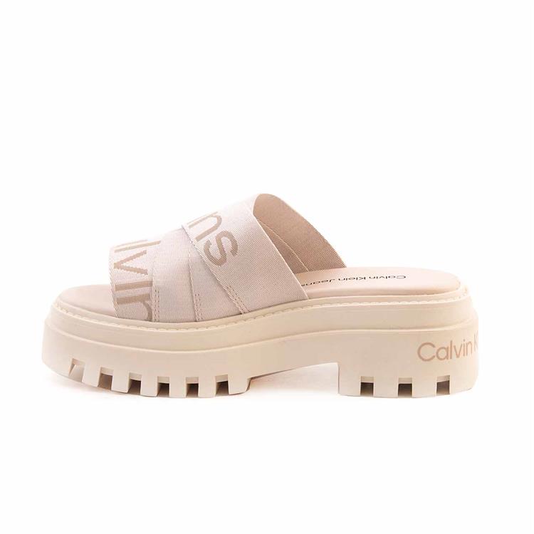 Calvin Klein Kadın Beyaz Terlik Ayakkabı