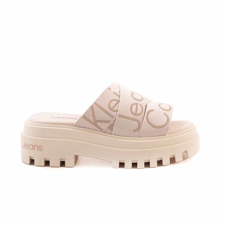 Calvin Klein Kadın Beyaz Terlik Ayakkabı