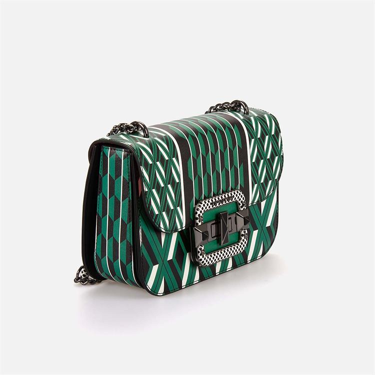 CROMIA Kadın Hakiki Deri Verde El Çantası 