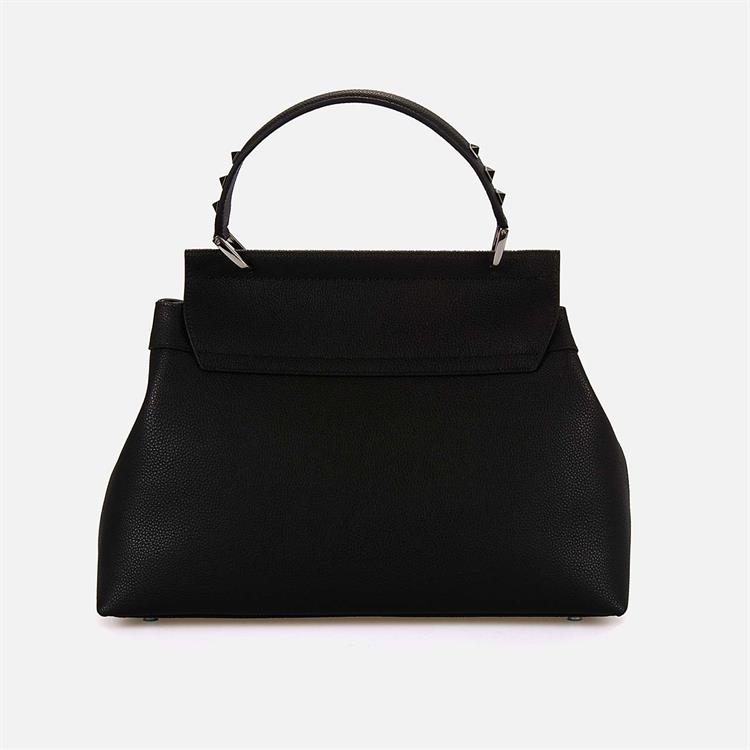 CROMIA Kadın Hakiki Deri Siyah El Çantası 