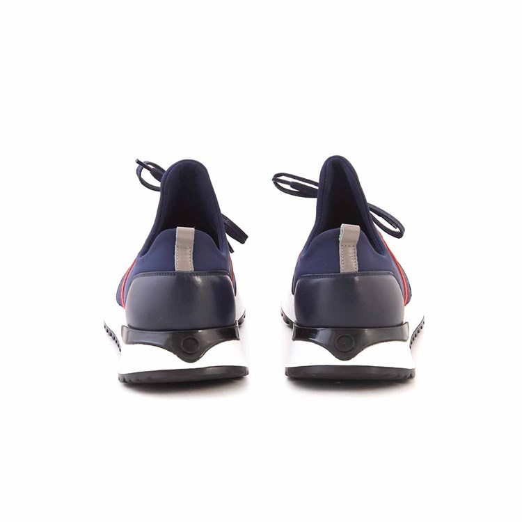 Mocassini Erkek Hakiki Deri Eva Taban Lacivert-Gri-Kırmızı Spor & Sneaker Ayakkabı