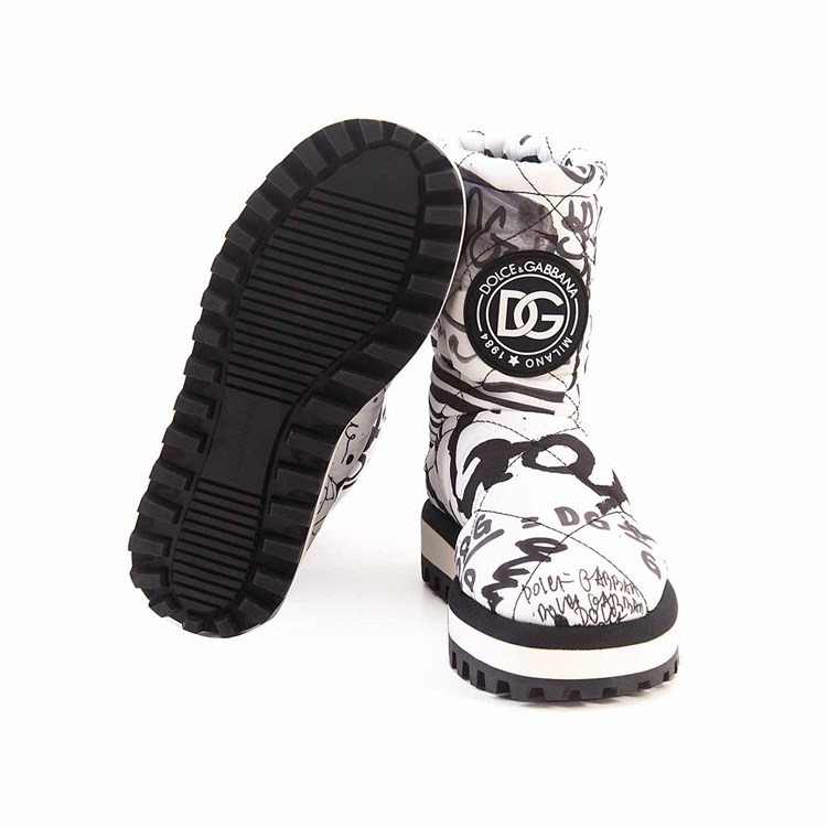 Dolce Gabbana Kadın Hakiki Deri Beyaz-Siyah Günlük Ayakkabı