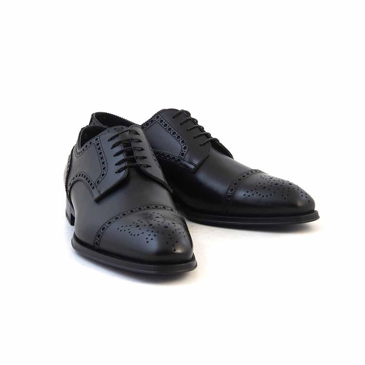 Franceschetti Erkek Hakiki Deri Siyah Klasik Ayakkabı