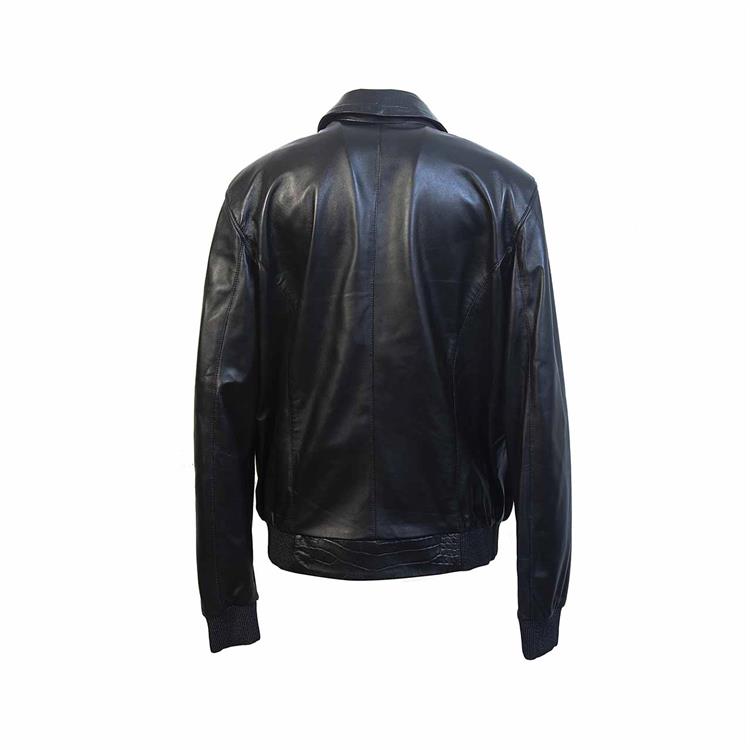 Franco Armondi Erkek Hakiki Deri Siyah Deri Mont