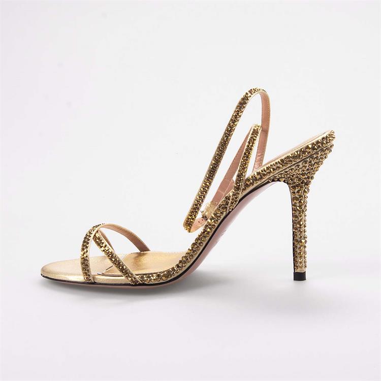 Gedebe Kadın Altın Sarısı Gece & Abiye Ayakkabı