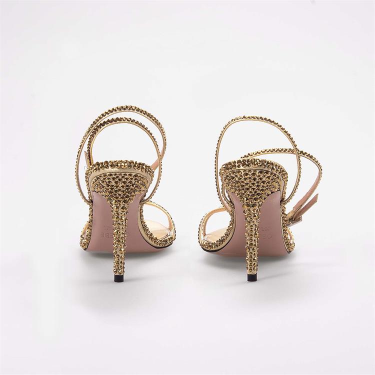 Gedebe Kadın Altın Sarısı Gece & Abiye Ayakkabı