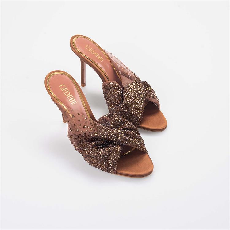 Gedebe Kadın Kahverengi Gece & Abiye Ayakkabı