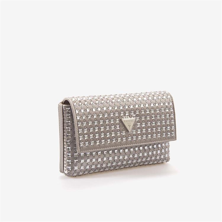 Guess Kadın Gümüş Logolu Omuz Çantası HWIY9350700