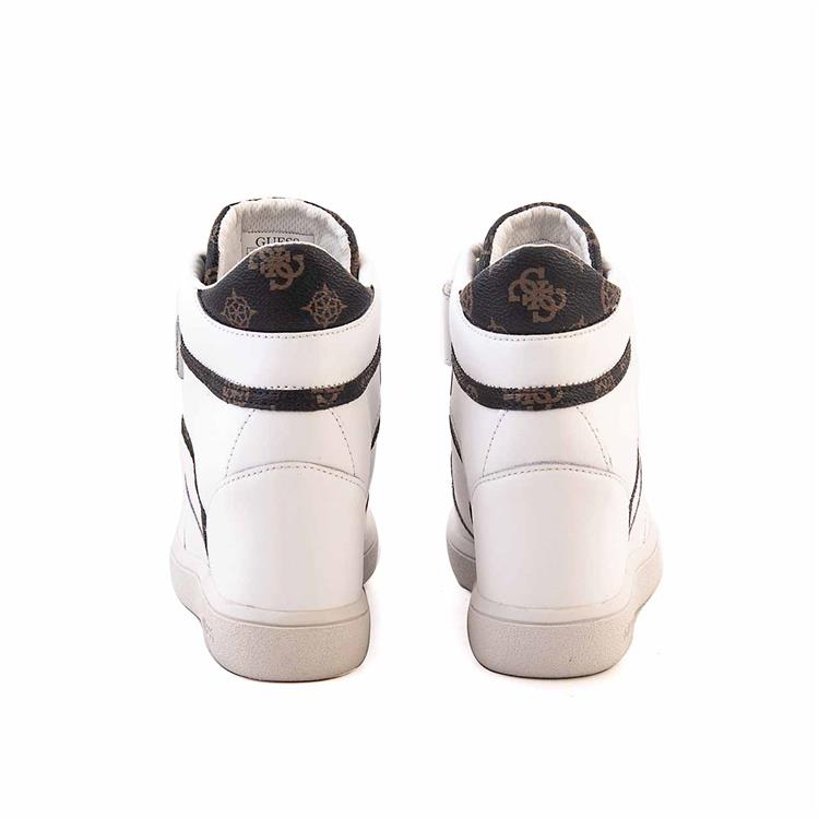 Guess Kadın Vegan Beyaz-Kahverengi Günlük Ayakkabı