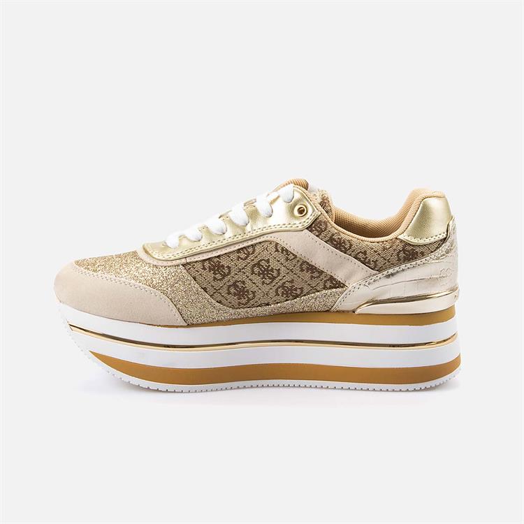 Guess Kadın Vegan Bej-Kahverengi Spor & Sneaker Ayakkabı