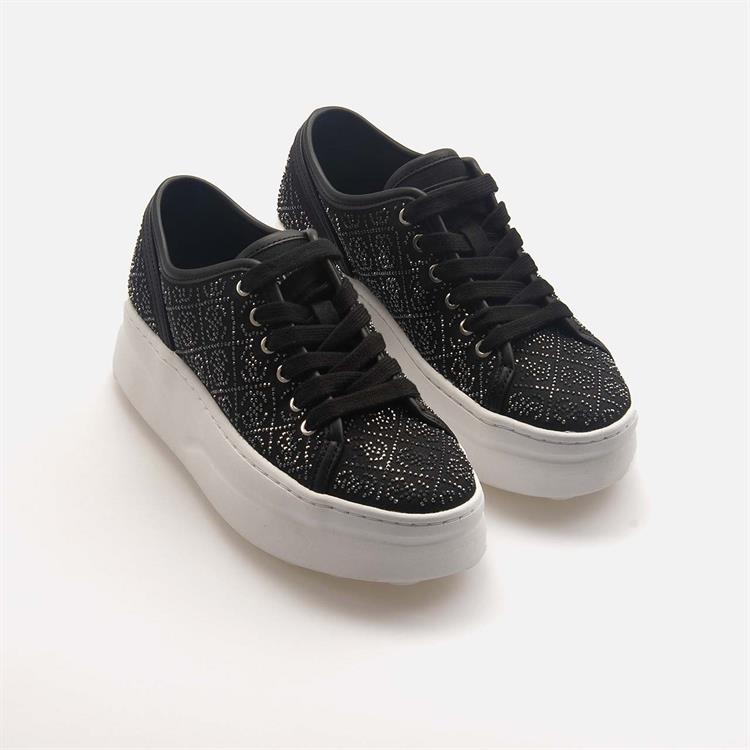 Guess Kadın Vegan Siyah Spor & Sneaker Ayakkabı