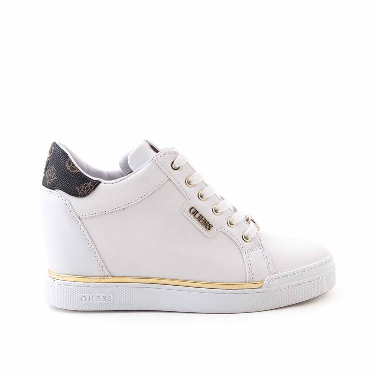 Guess Kadın Vegan Kauçuk Taban Beyaz Spor & Sneaker Ayakkabı