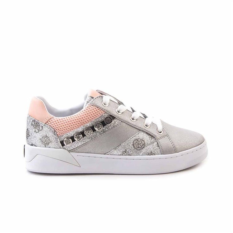 Guess Kadın Vegan Kauçuk Taban Gümüş Spor & Sneaker Ayakkabı