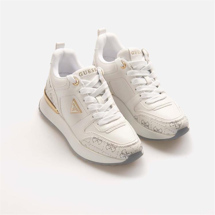 Guess Kadın Vegan Beyaz-Gri Spor & Sneaker Ayakkabı