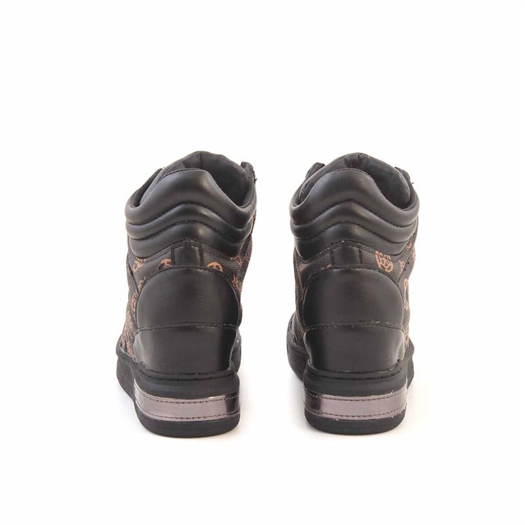 Guess Kadın Vegan Kauçuk Taban Siyah-Kahverengi Spor & Sneaker Bot Ayakkabı