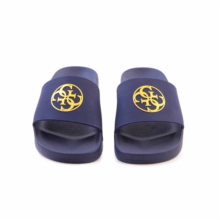 Guess Kadın Vegan Kauçuk Taban Mavi Terlik Terlik