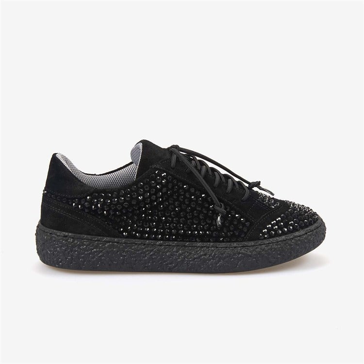 Hawen Angels Kadın 3,5cm Termo Taban Süet Deri Bağcıklı Spor & Sneaker Ayakkabı 24155