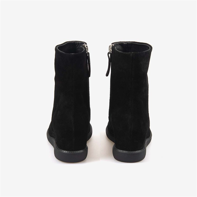 Hawen Angels Kadın 8cm Kauçuk Taban Süet Deri Bot 1148