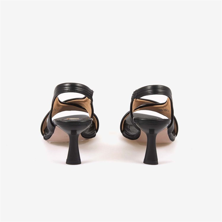 Hawen Angels Kadın Kösele Taban Bantlı 7,5cm Kısa Topuklu Sandalet 6895-04-V1