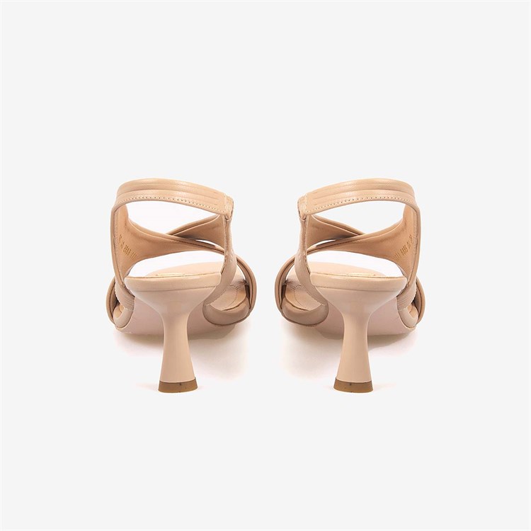 Hawen Angels Kadın Kösele Taban Bantlı 7,5cm Kısa Topuklu Sandalet 6895-04-V1
