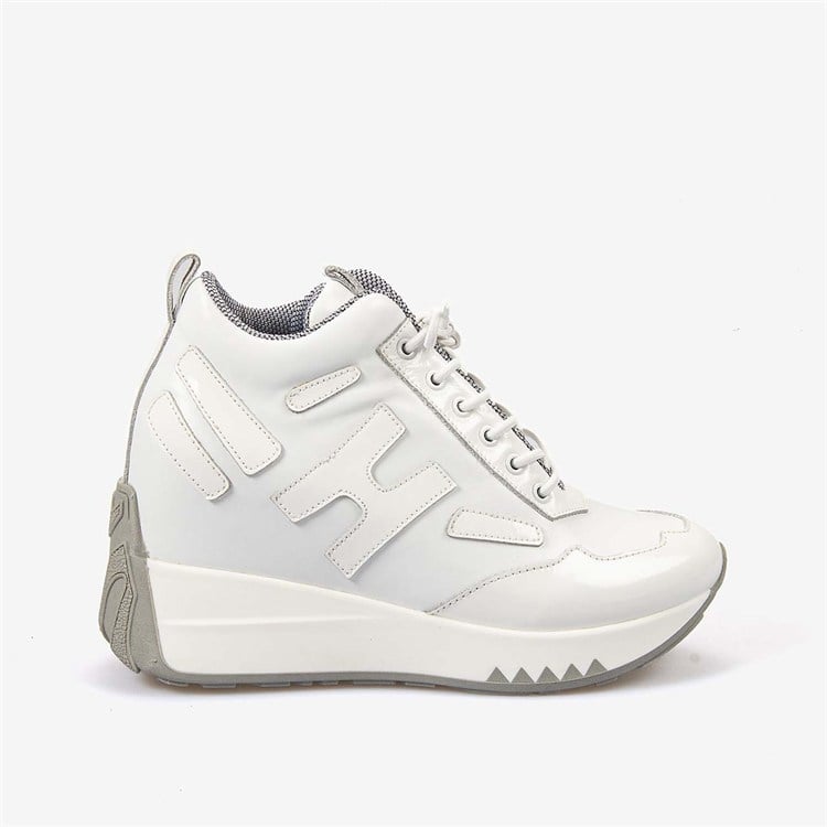Hawen Angels Kadın Termo Taban Hakiki Deri Rugan 11cm Gizli Dolgu Topuklu Spor & Sneaker Ayakkabı 400