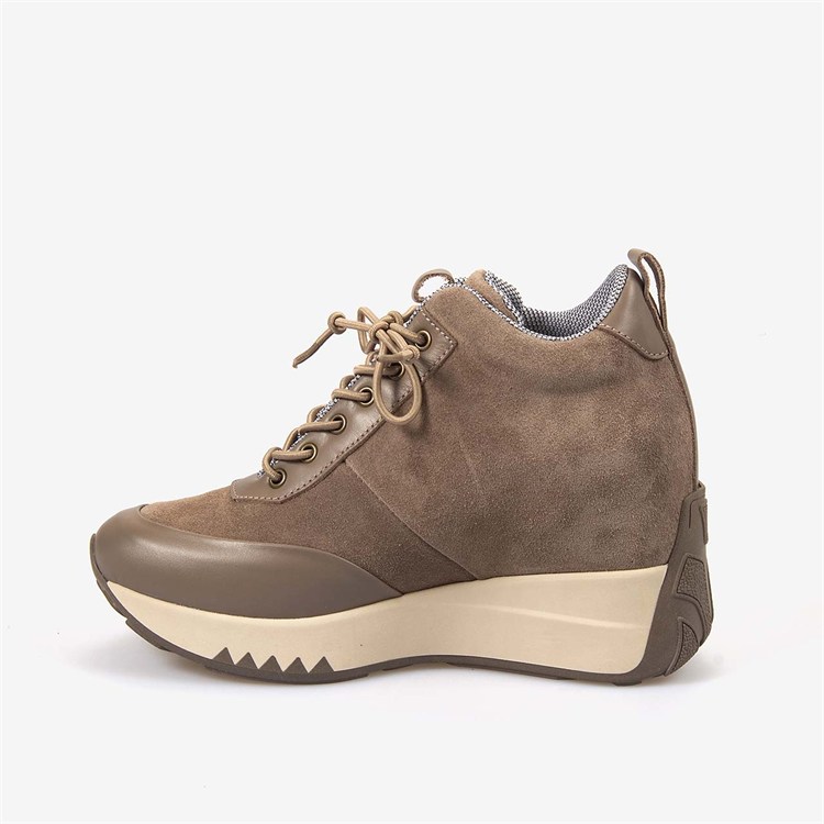 Hawen Angels Kadın Termo Taban Hakiki Süet Deri 11cm Gizli Dolgu Topuklu Spor & Sneaker Ayakkabı 430
