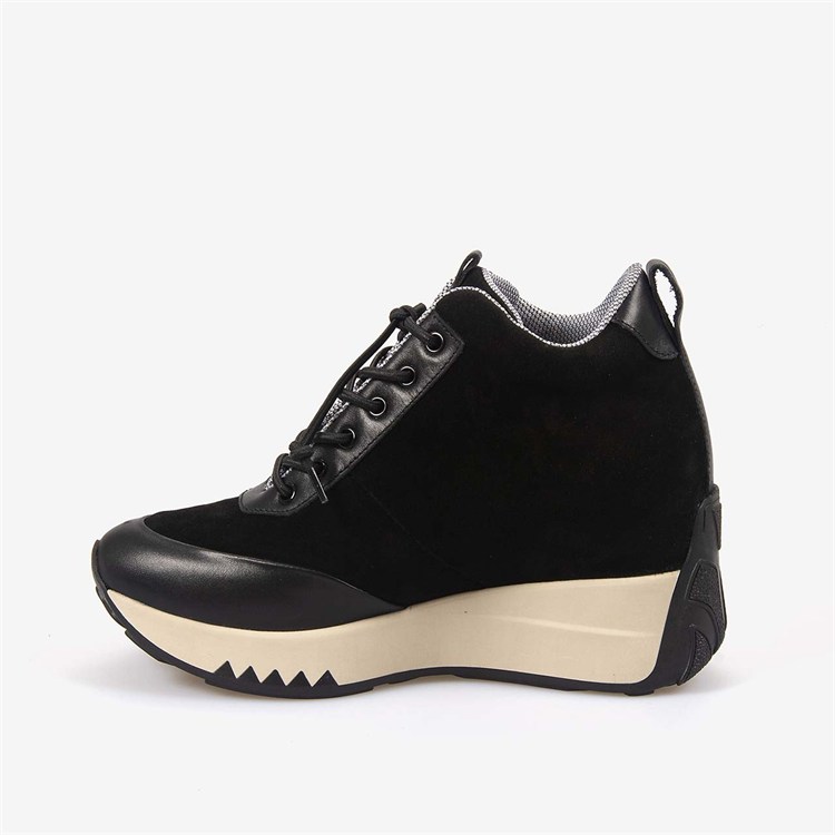 Hawen Angels Kadın Termo Taban Hakiki Süet Deri 11cm Gizli Dolgu Topuklu Spor & Sneaker Ayakkabı 430