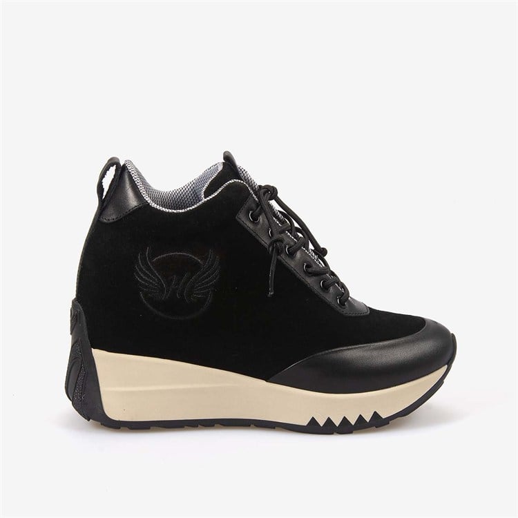 Hawen Angels Kadın Termo Taban Hakiki Süet Deri 11cm Gizli Dolgu Topuklu Spor & Sneaker Ayakkabı 430