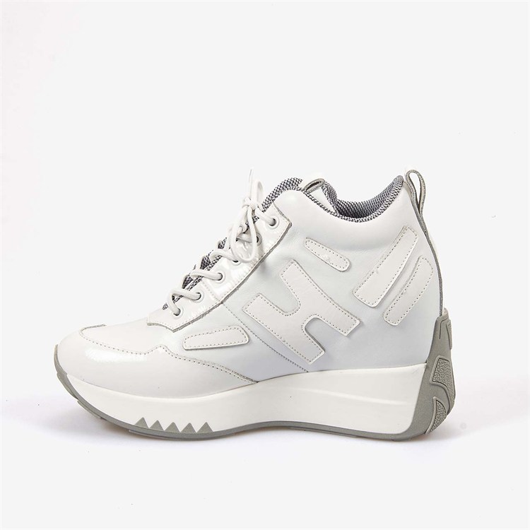 Hawen Angels Kadın Termo Taban Hakiki Deri Rugan 11cm Gizli Dolgu Topuklu Spor & Sneaker Ayakkabı 400