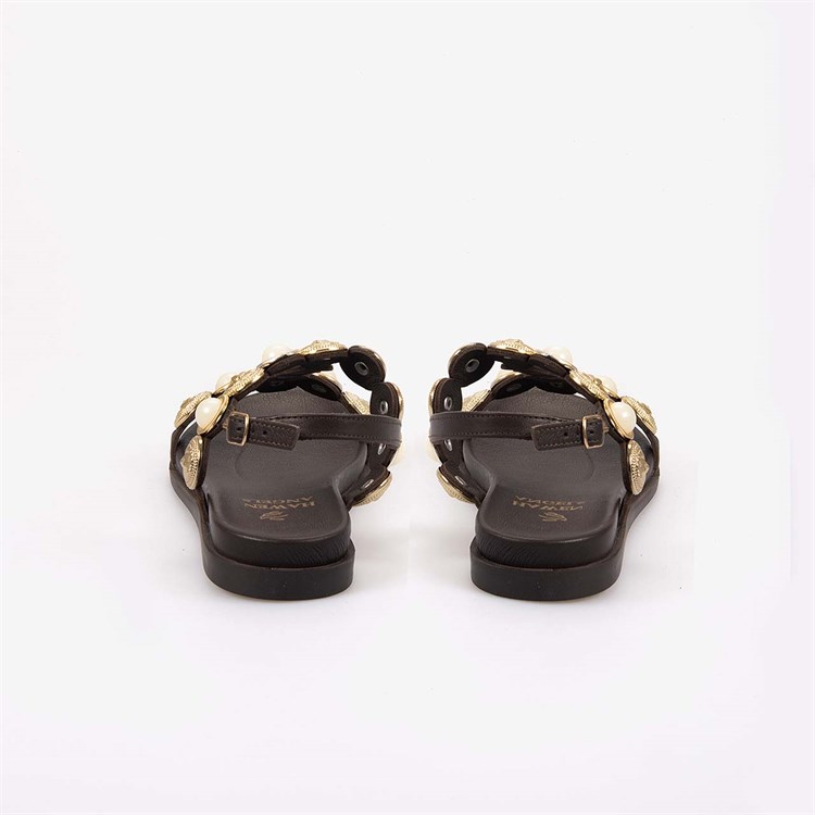 Hawen Angels Kadın Tpu Taban Comfort Taş Detaylı Sandalet 1806