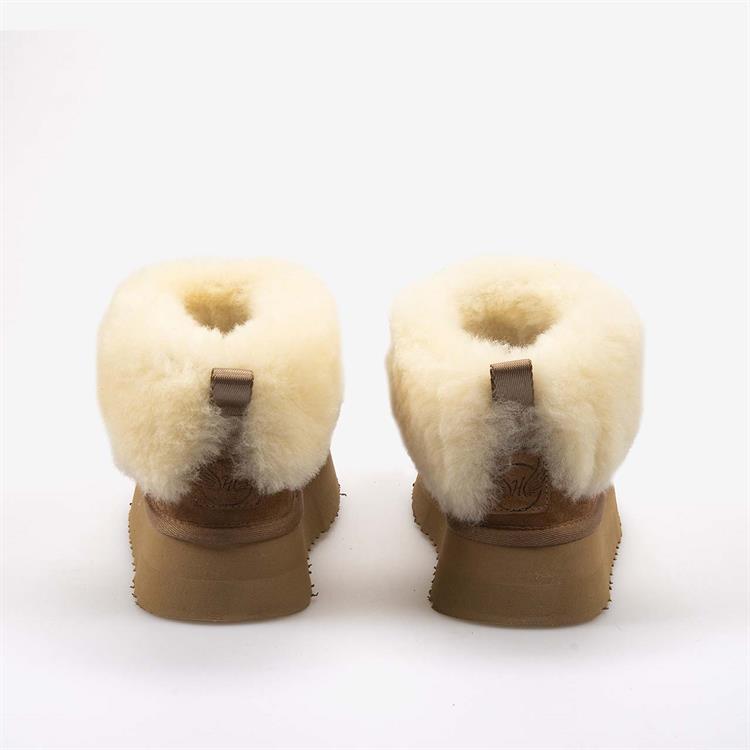 HAWEN ANGELS Kürklü Süet Deri Yüksek Tabanlı Kadın Bot 2025