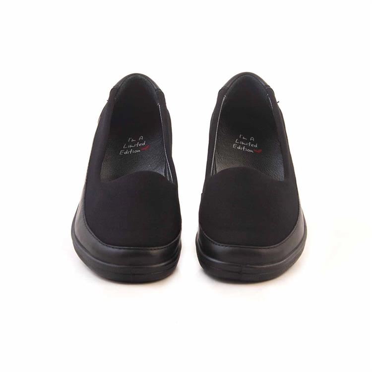 I Am Limited Kadın Hakiki Deri Poli Taban Siyah Günlük Ayakkabı