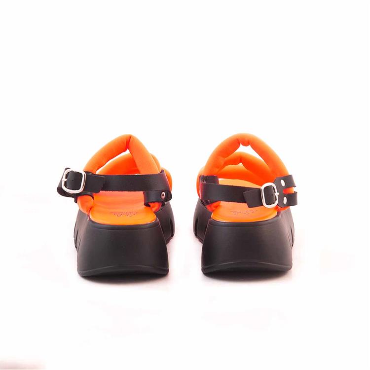 I Am Limited Kadın Tekstil Poli Taban Turuncu Sandalet Ayakkabı