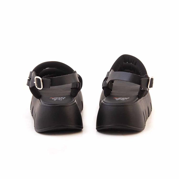 I Am Limited Kadın Tekstil Poli Taban Siyah Sandalet Ayakkabı