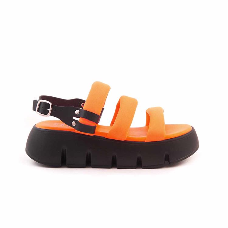 I Am Limited Kadın Tekstil Poli Taban Turuncu Sandalet Ayakkabı