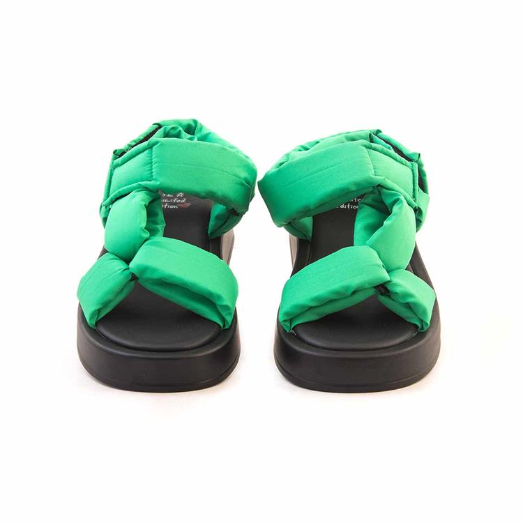 I Am Limited Kadın Tekstil Poli Taban Haki Sandalet Ayakkabı