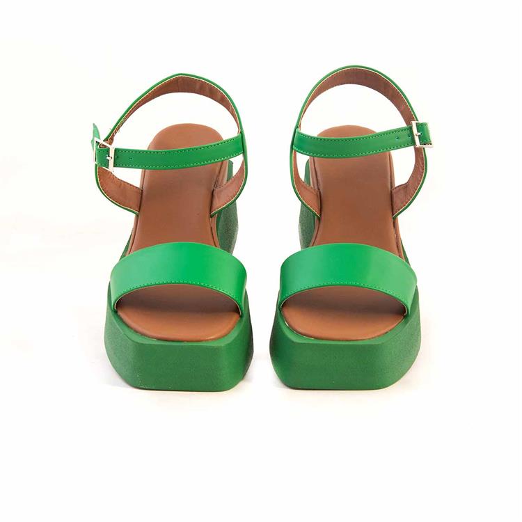 I Am Limited Kadın Tekstil Poli Taban Yeşil Sandalet Ayakkabı