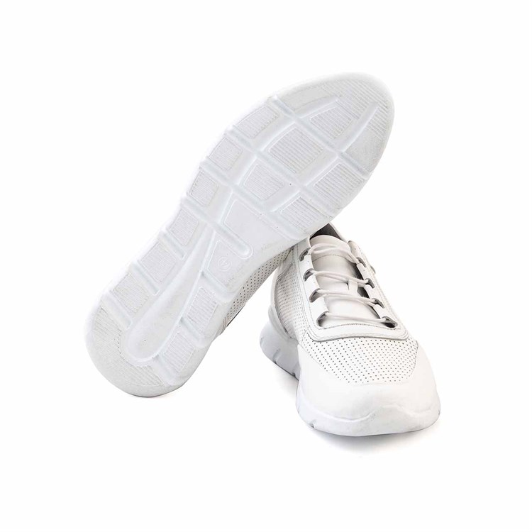 Kemal Tanca Erkek Hakiki Deri Eva Taban Beyaz Spor & Sneaker Ayakkabı