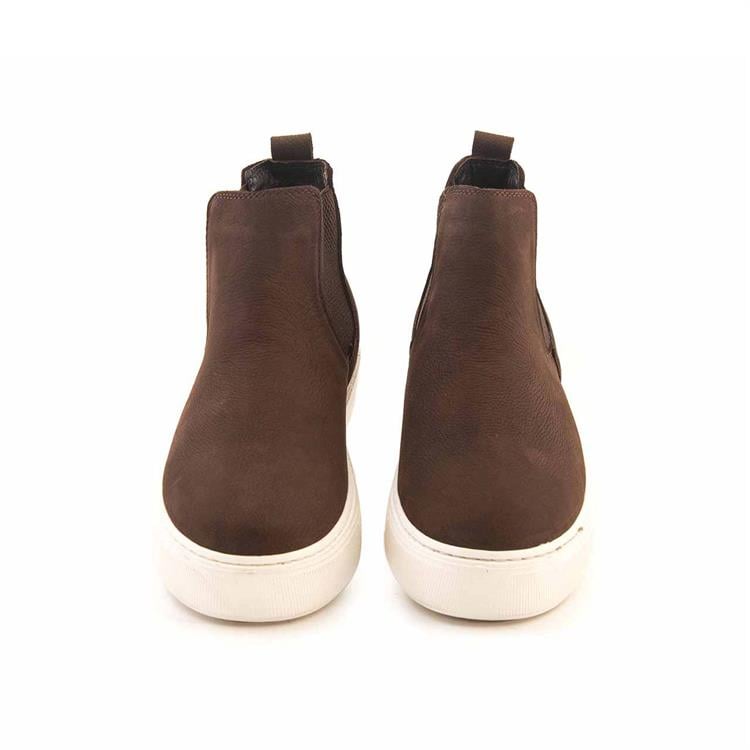 Kemal Tanca Erkek Hakiki Deri Eva Taban Kahverengi Bot 