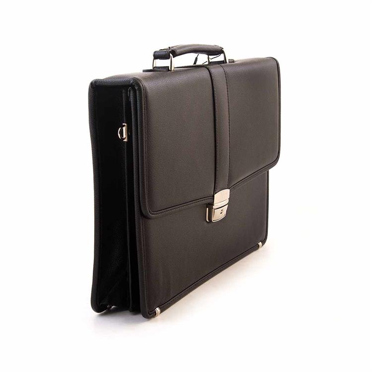 Kemal Tanca Erkek Hakiki Deri Siyah Evrak Çantası 