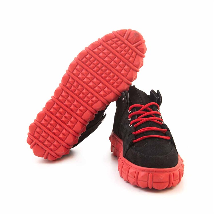 Kemal Tanca Erkek Hakiki Deri Poli Taban Siyah Spor & Sneaker Ayakkabı