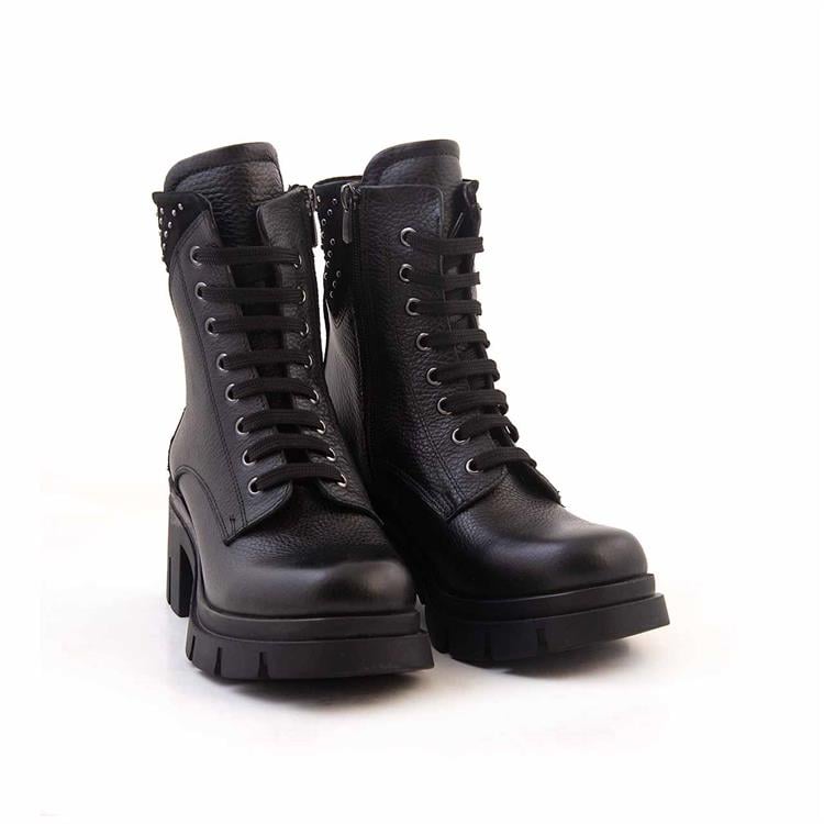 Kemal Tanca Kadın Hakiki Deri Termo Taban Siyah Günlük Bot