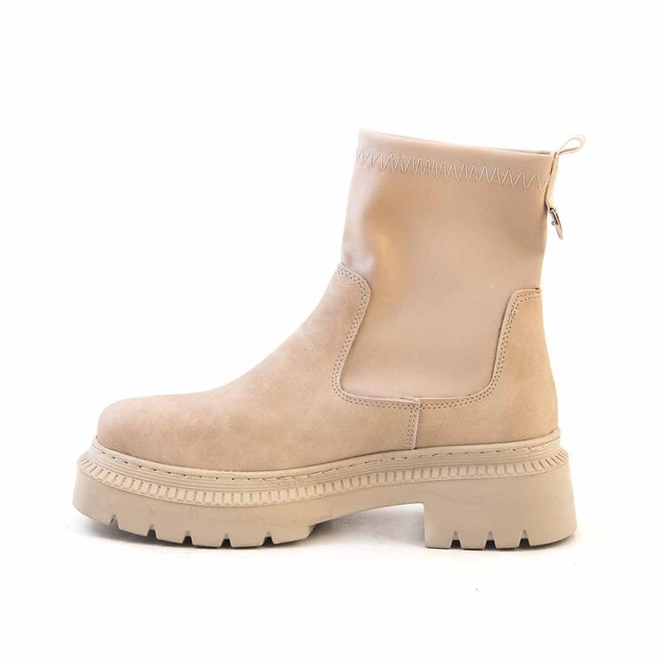 Kemal Tanca Kadın Hakiki Deri Poli Taban Bej Günlük Bot