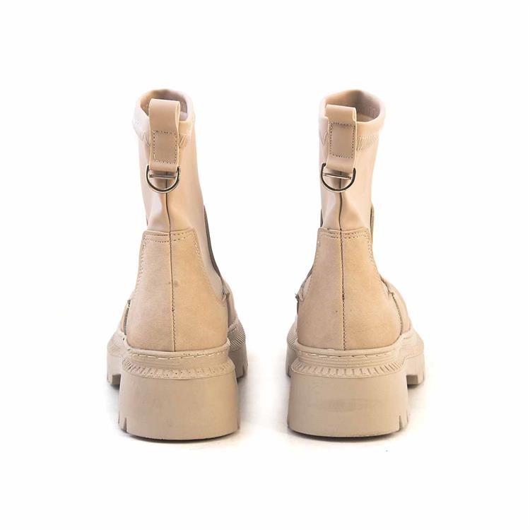 Kemal Tanca Kadın Hakiki Deri Poli Taban Bej Günlük Bot