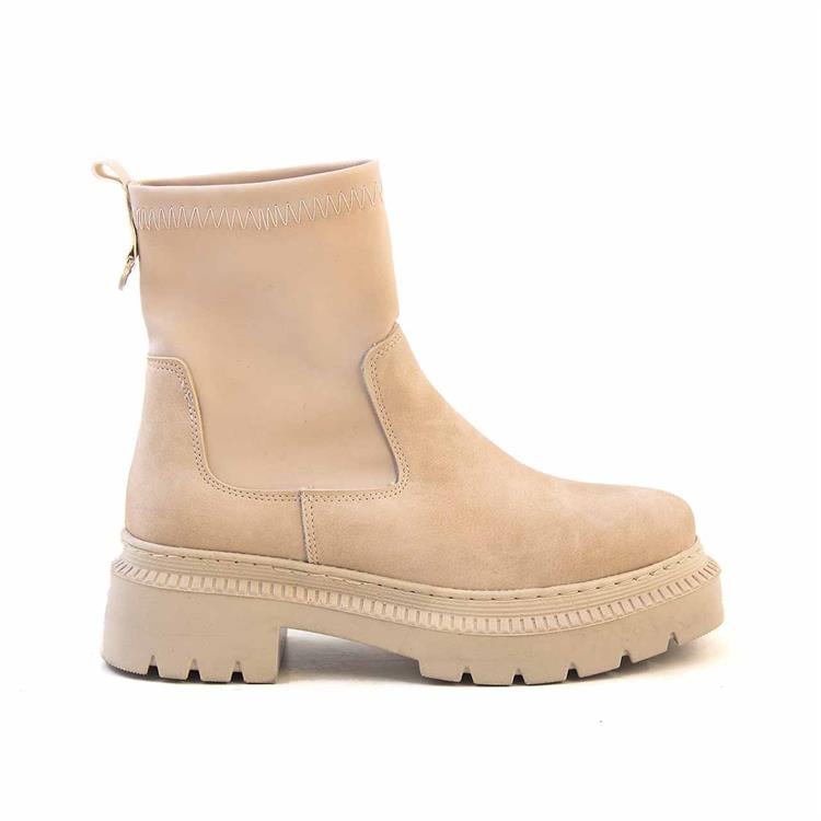 Kemal Tanca Kadın Hakiki Deri Poli Taban Bej Günlük Bot