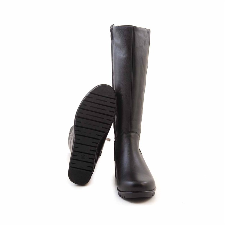 Tanca Kadın Hakiki Deri Siyah Günlük Çizme