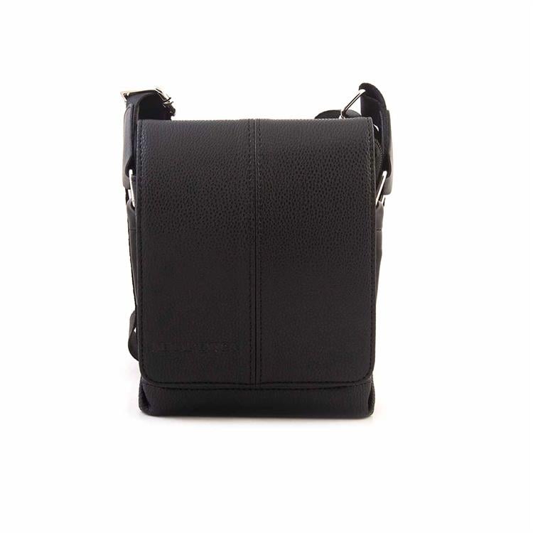 Kemal Tanca Erkek Hakiki Deri Siyah Çapraz & Postacı Çanta