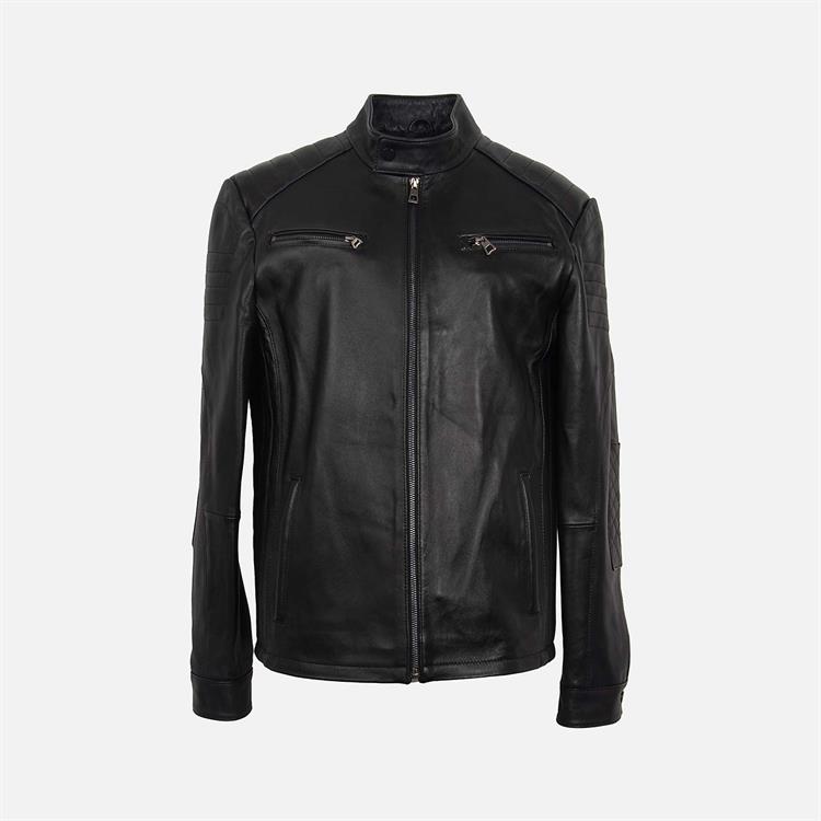 Kemal Tanca Erkek Hakiki Deri Siyah Deri Mont