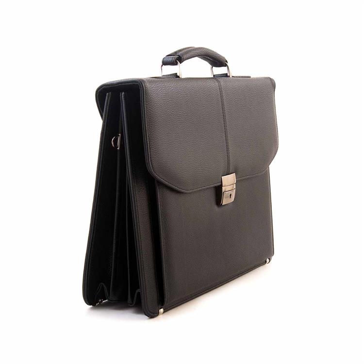 Kemal Tanca Erkek Hakiki Deri Siyah Evrak Çantası 