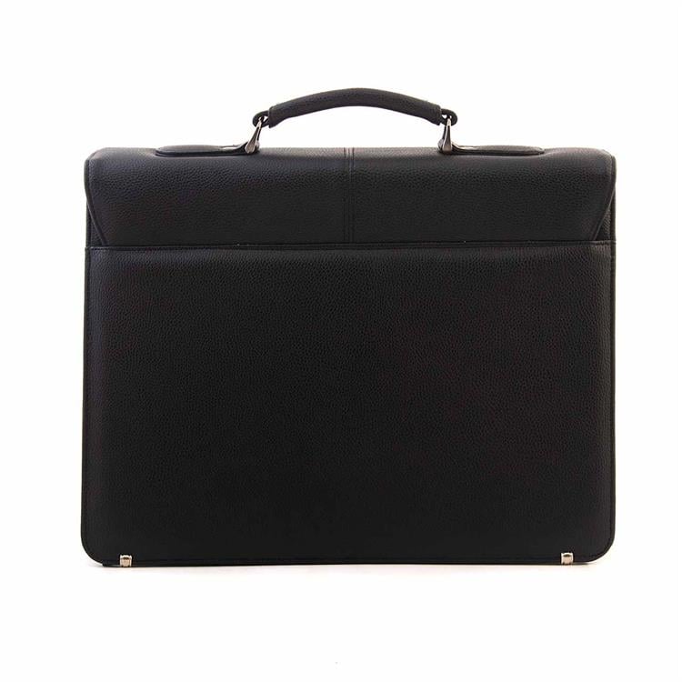 Kemal Tanca Erkek Hakiki Deri Siyah Evrak Çantası 